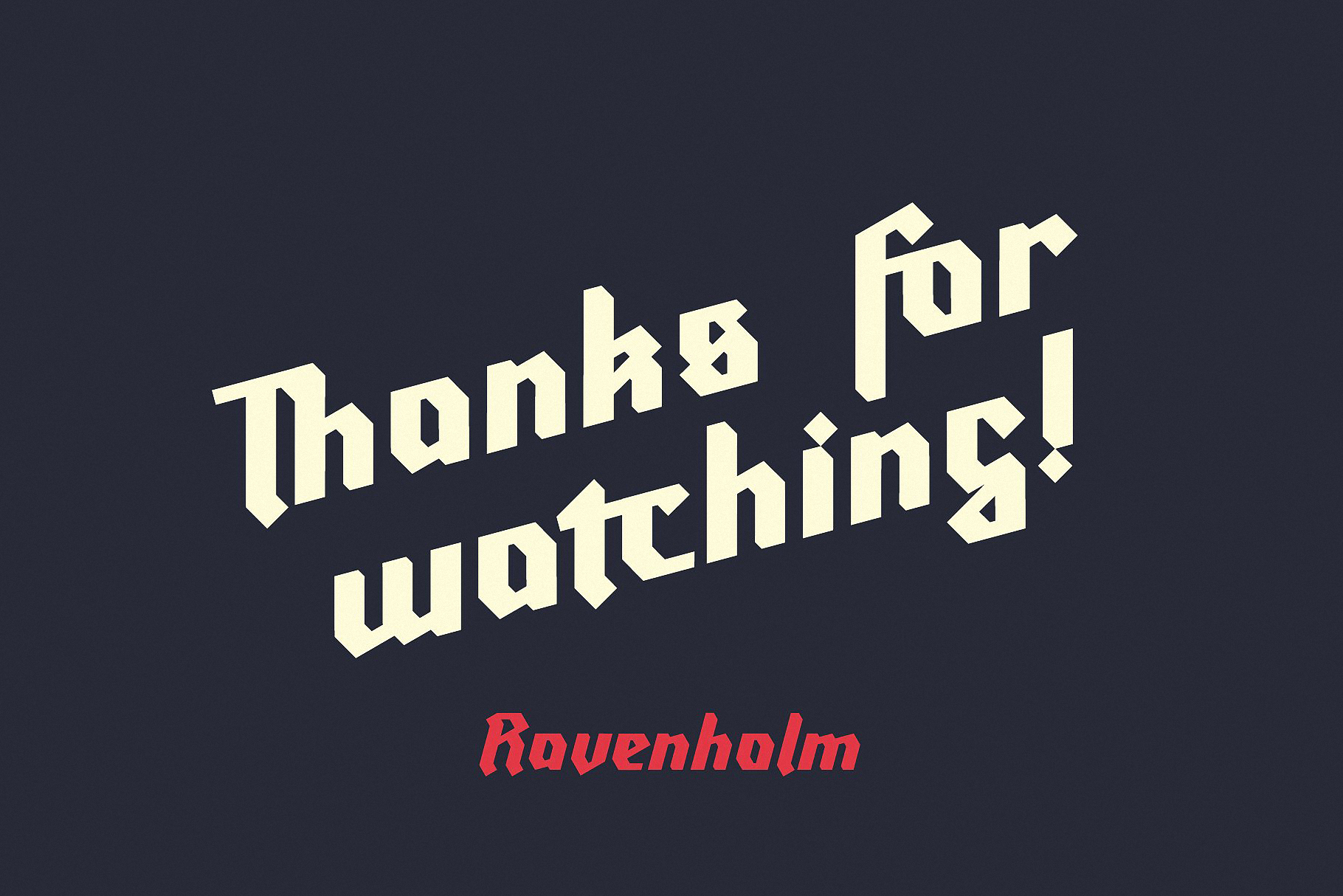 Ravenholm Regular Font preview