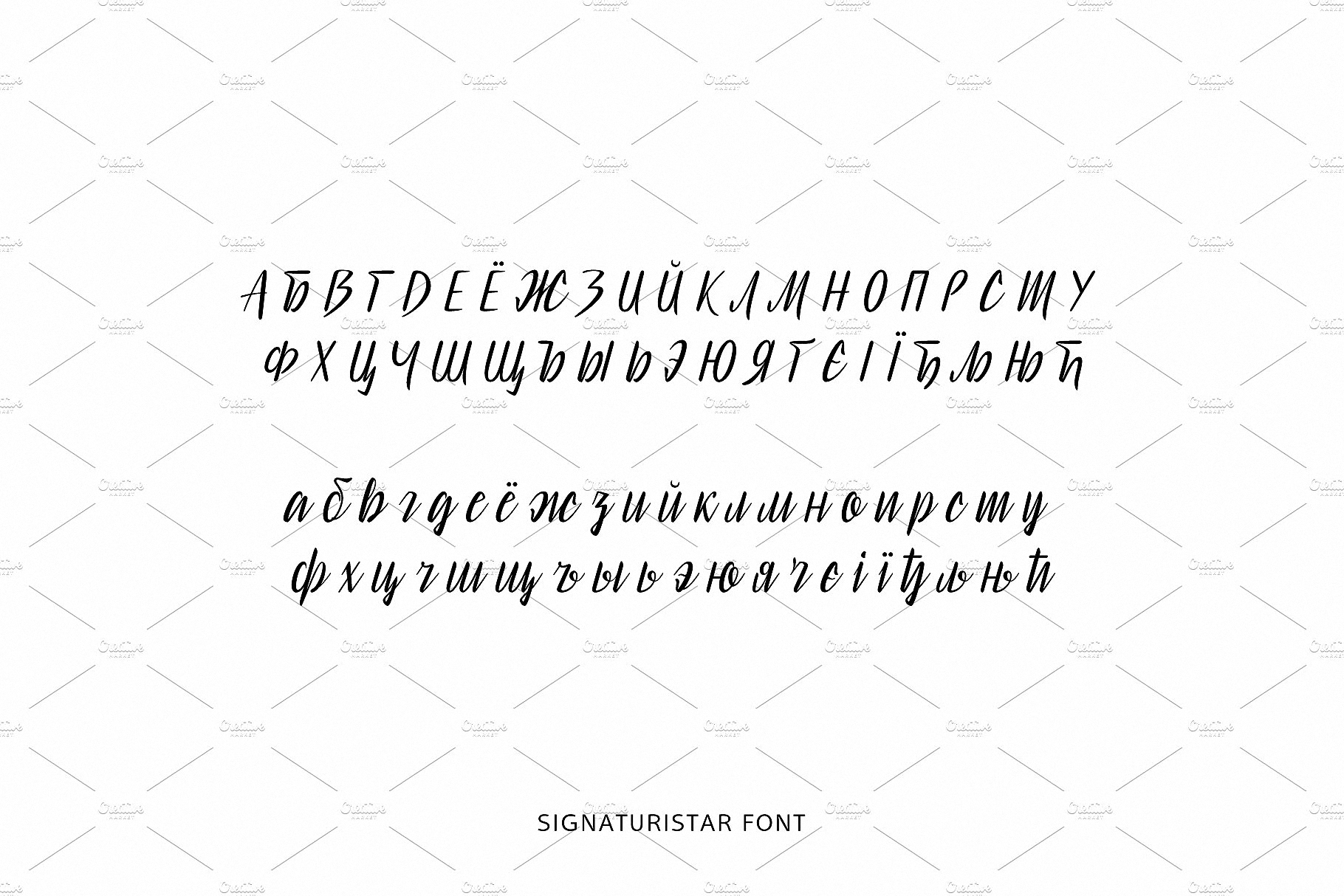 Signaturistar Regular Font preview