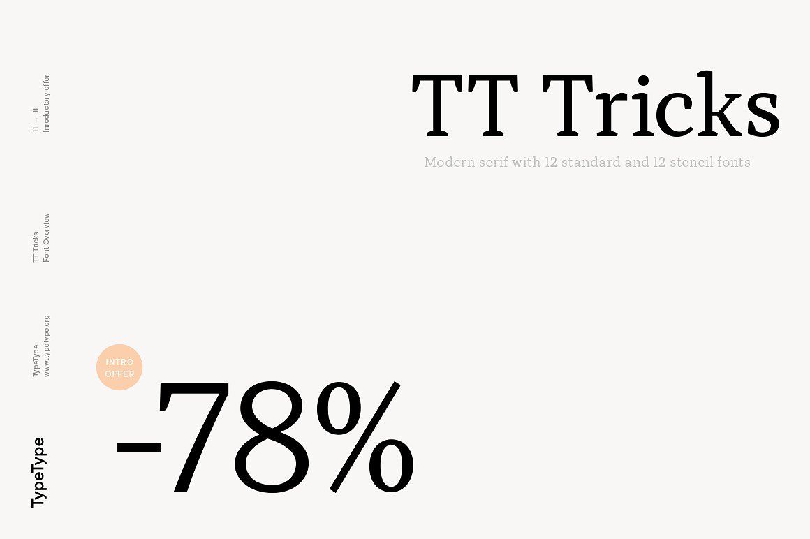 TT Tricks Font preview
