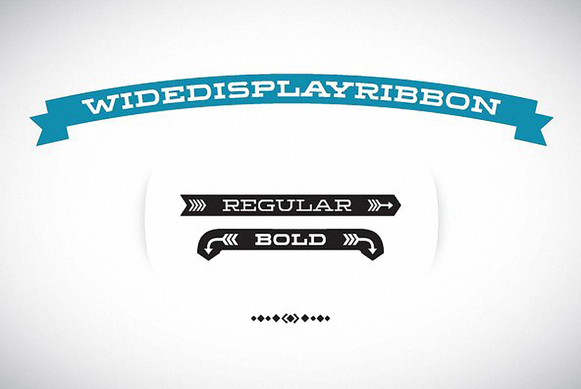 Wide Display Font preview