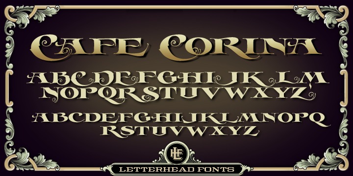 LHF Cafe Corina Font preview