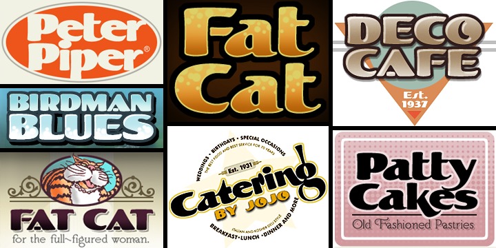 LHF Fat Cat Regular Font preview