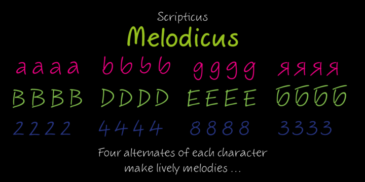 ALS Scripticus Bold Font preview