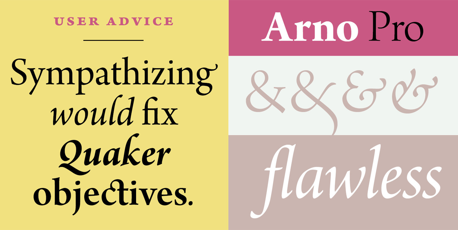 Arno Pro  SmText Italic Font preview