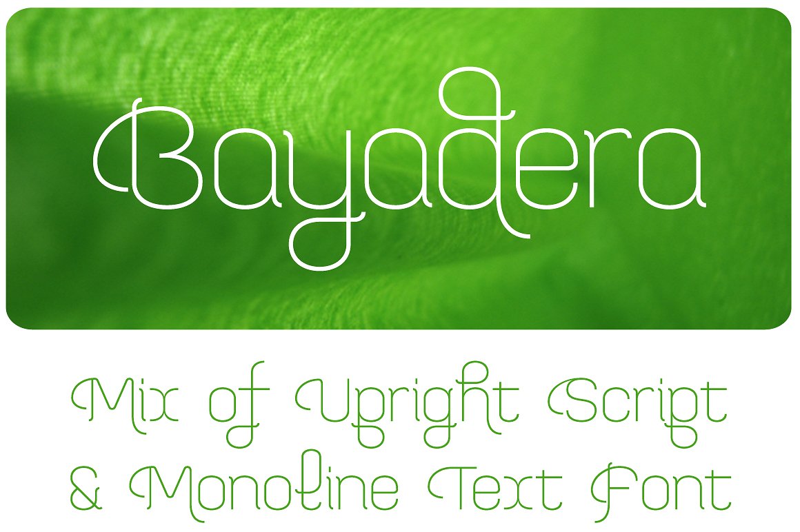 Bayadera 4F Font preview