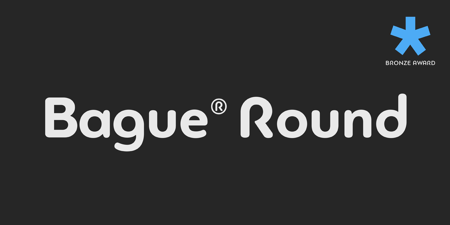 PF Bague Round Pro Font preview