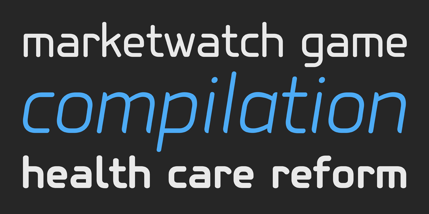 PF Isotext Pro Regular Font preview