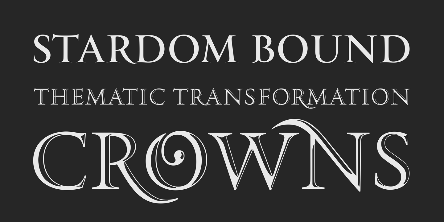 PF Monumenta Pro Shaded Font preview