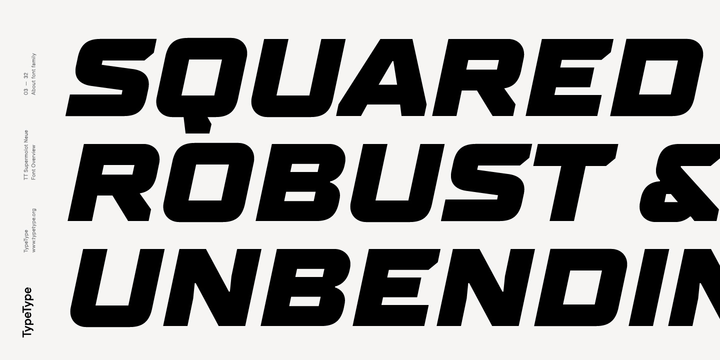 TT Supermolot Neue Condensed Bold Font preview