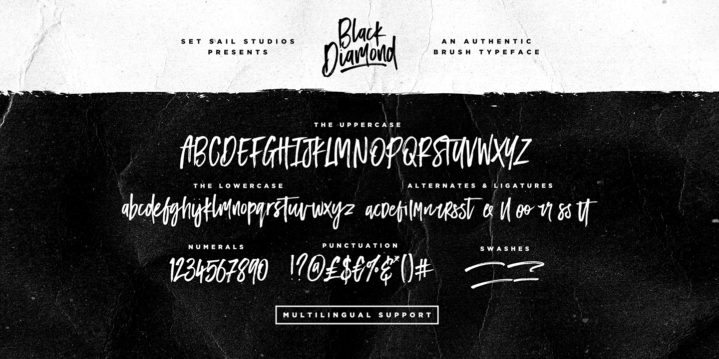 Black Diamond Regular Font preview