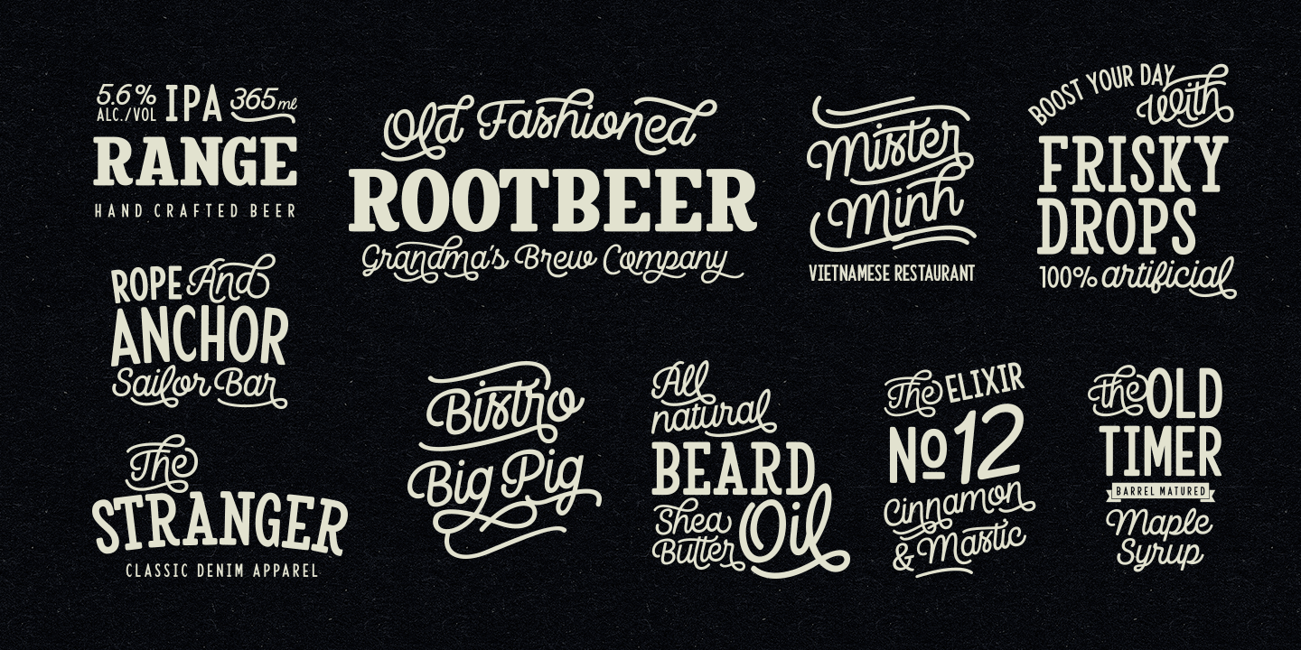 Camper Extras2 Font preview