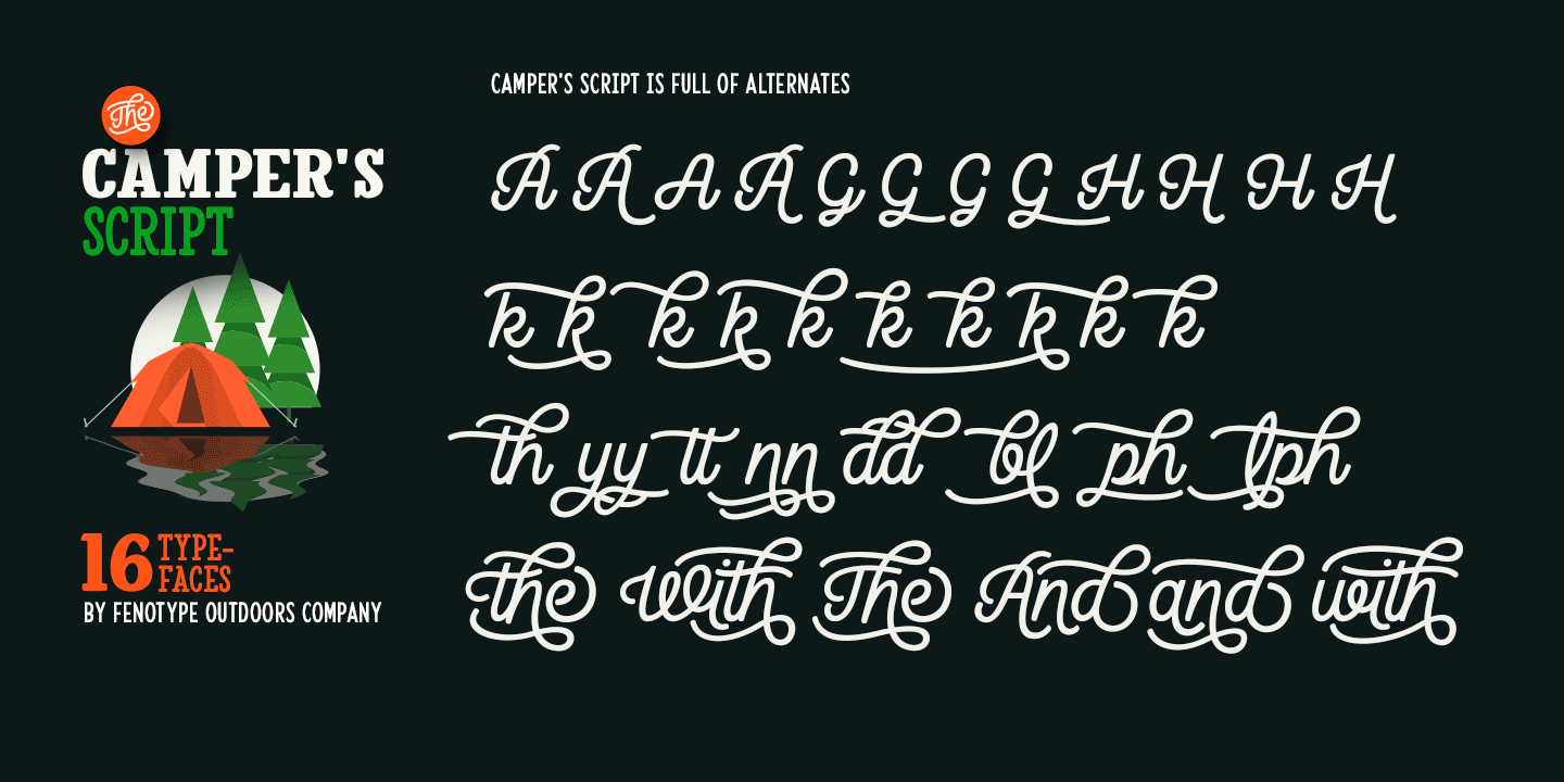 Camper Print Serif1 Font preview
