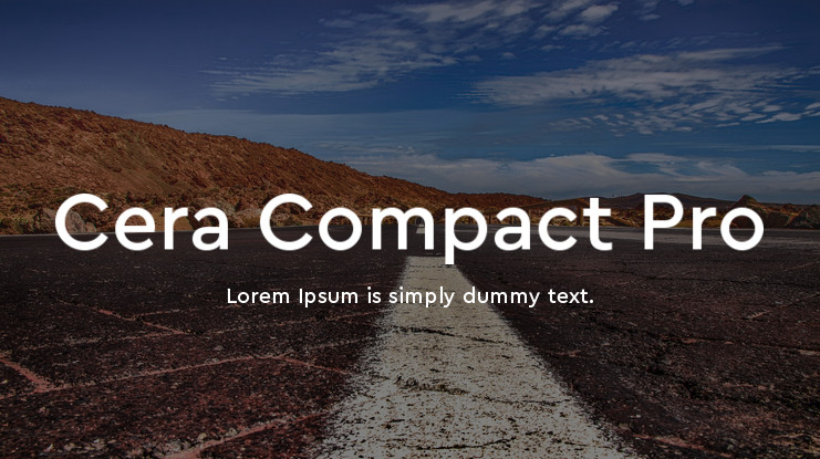 Cera Compact Pro Font preview