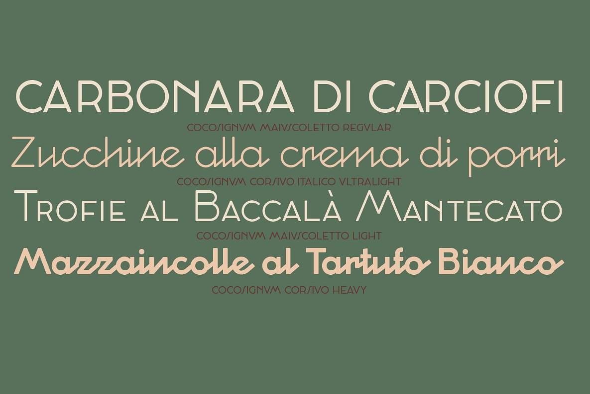 Cocosignum Corsivo Bold Font preview