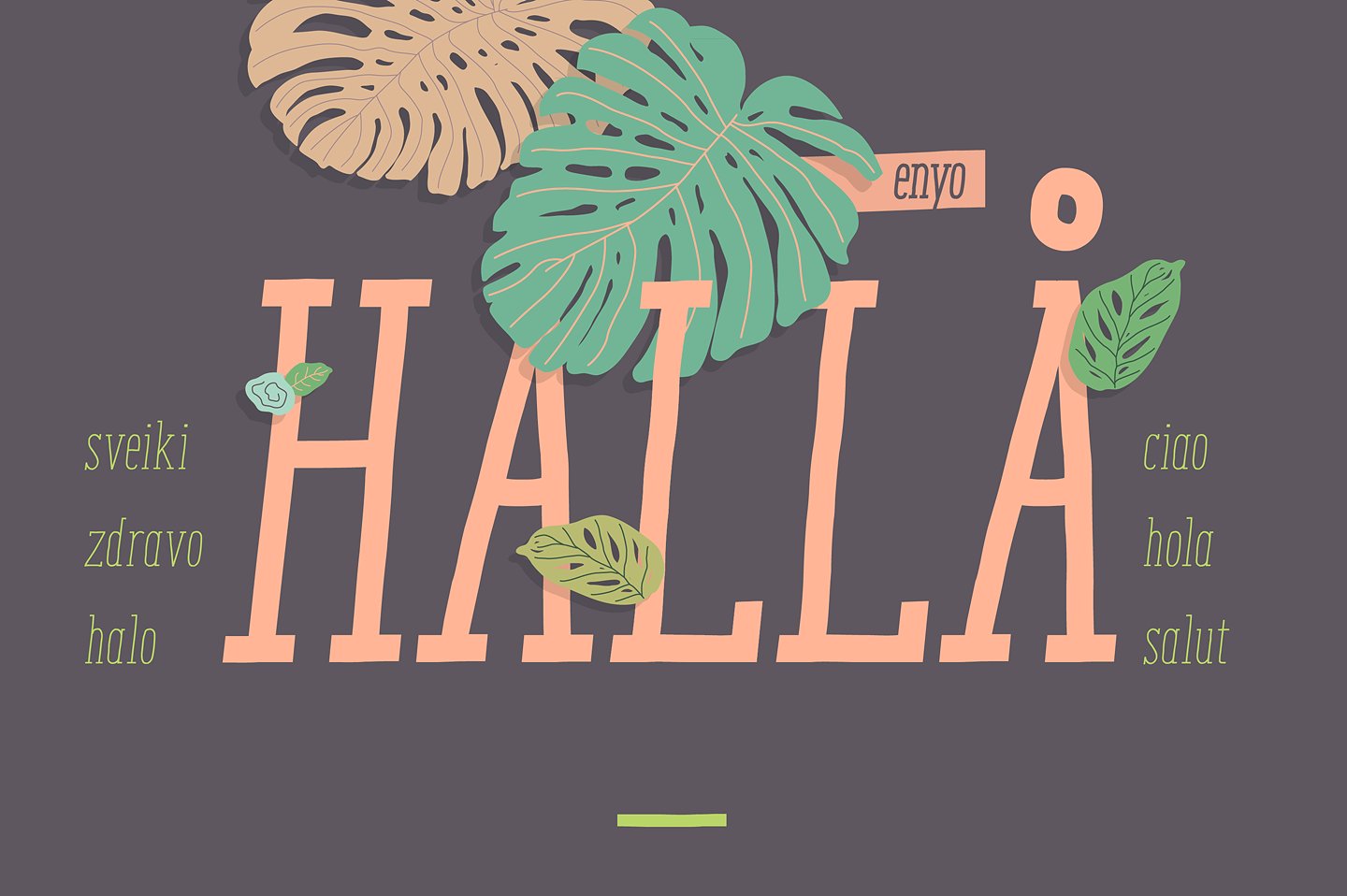 Enyo Slab Light Font preview