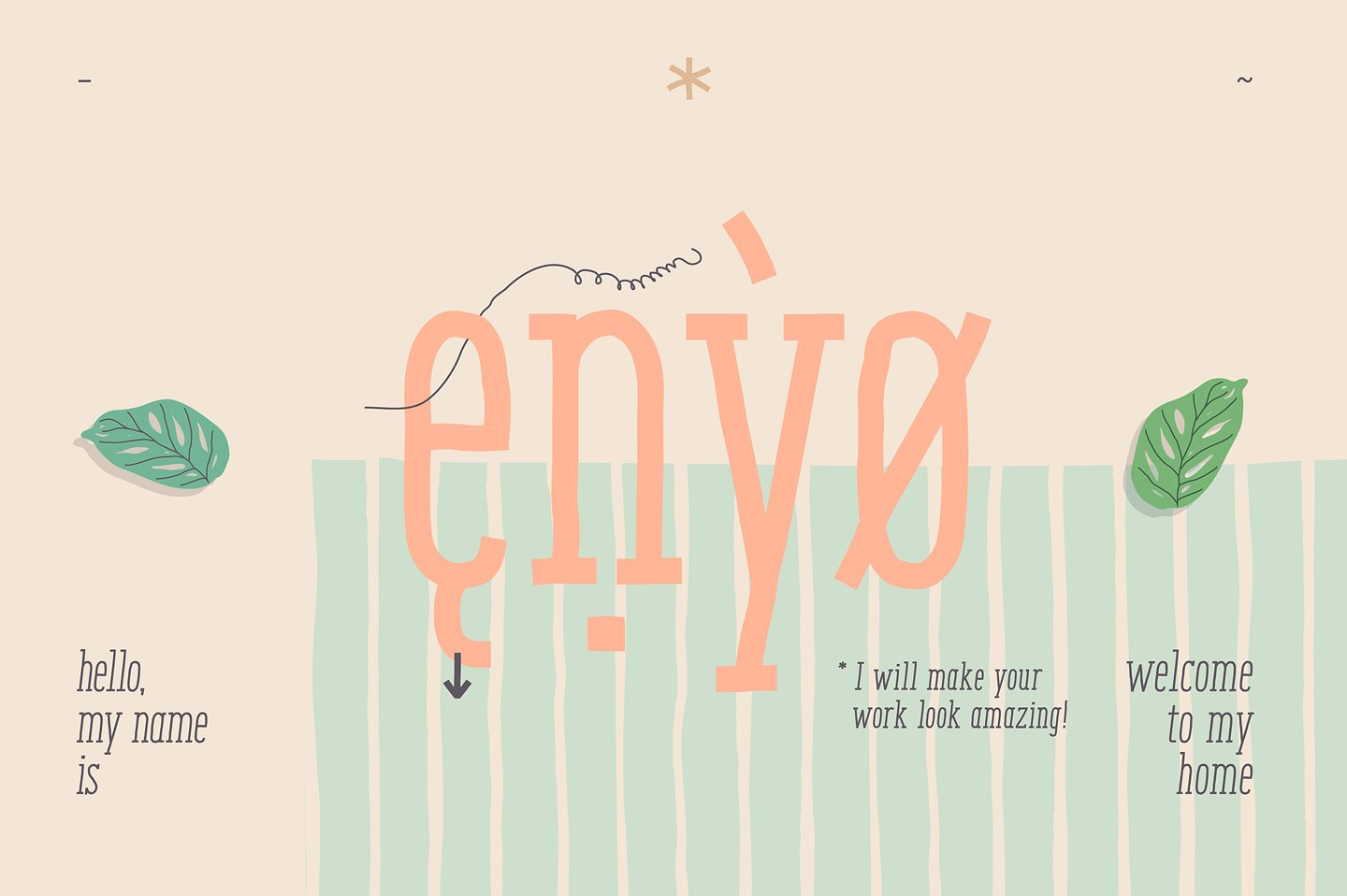 Enyo Slab Light Italic Font preview
