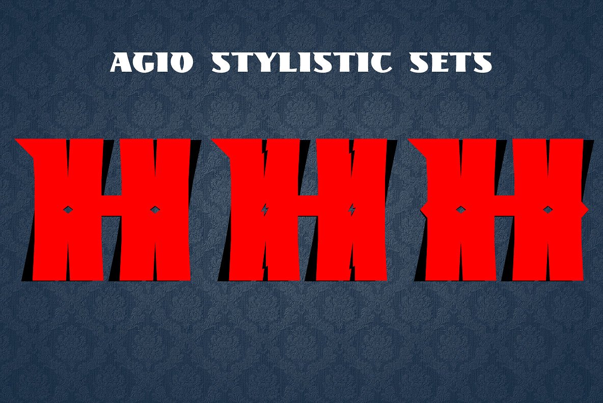 Agio Regular Font preview