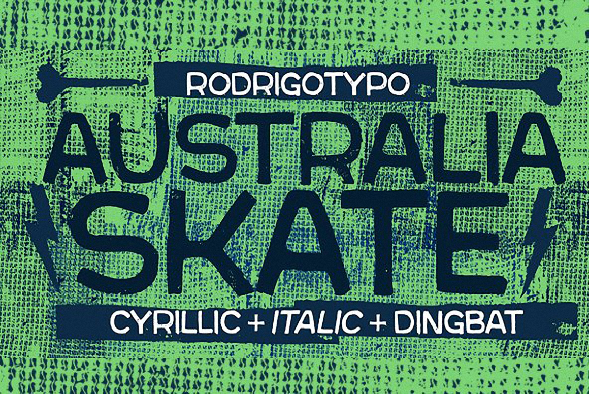 Australia Skate Font preview