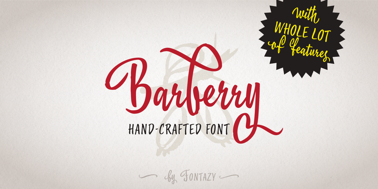 Barberry Font preview