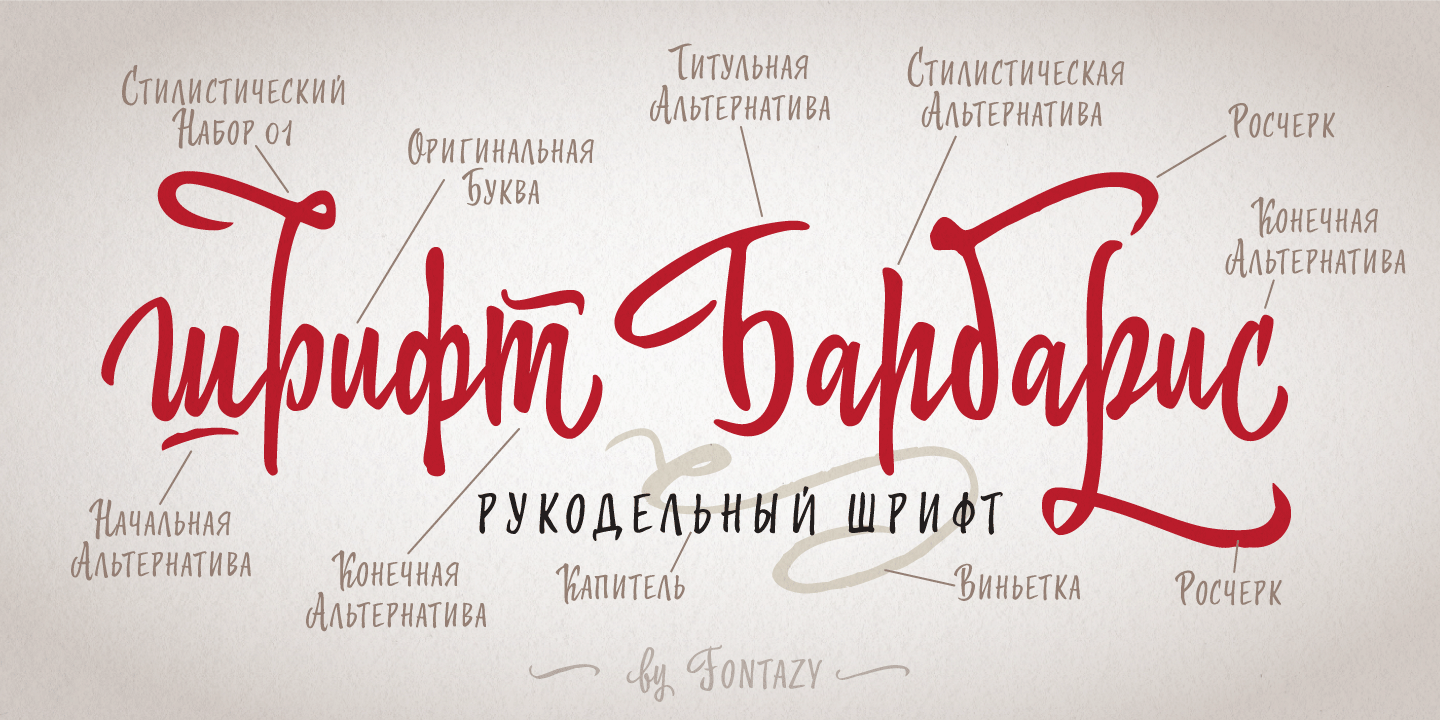 Barberry Vigniette Font preview