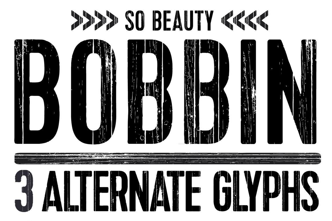 Bobbin Regular Font preview