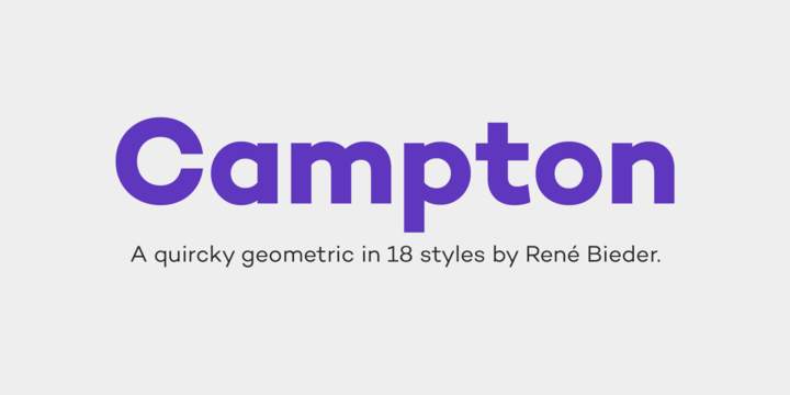 Campton Font preview