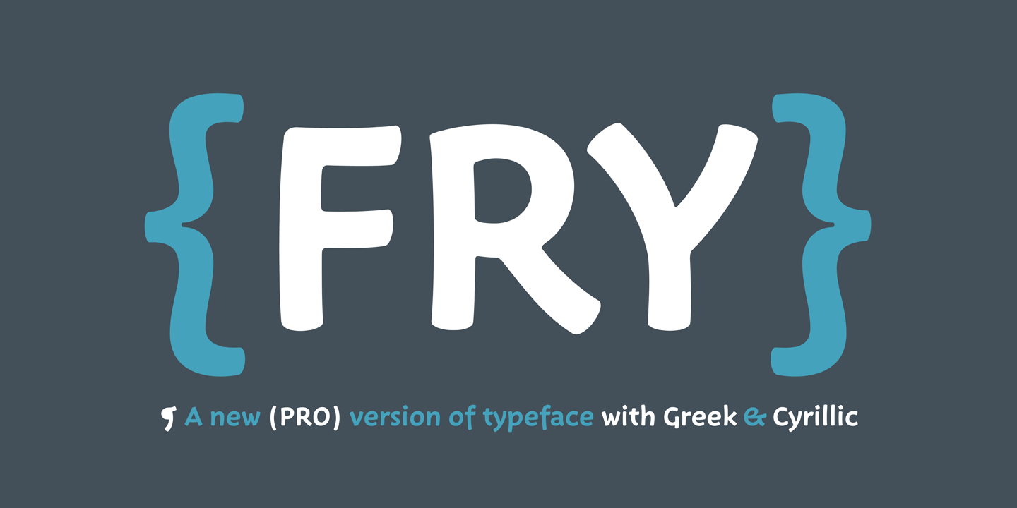 Fry Pro Regular Font preview
