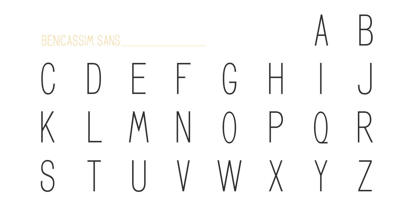 GL Benicassim Sans Bold Oblique Font preview