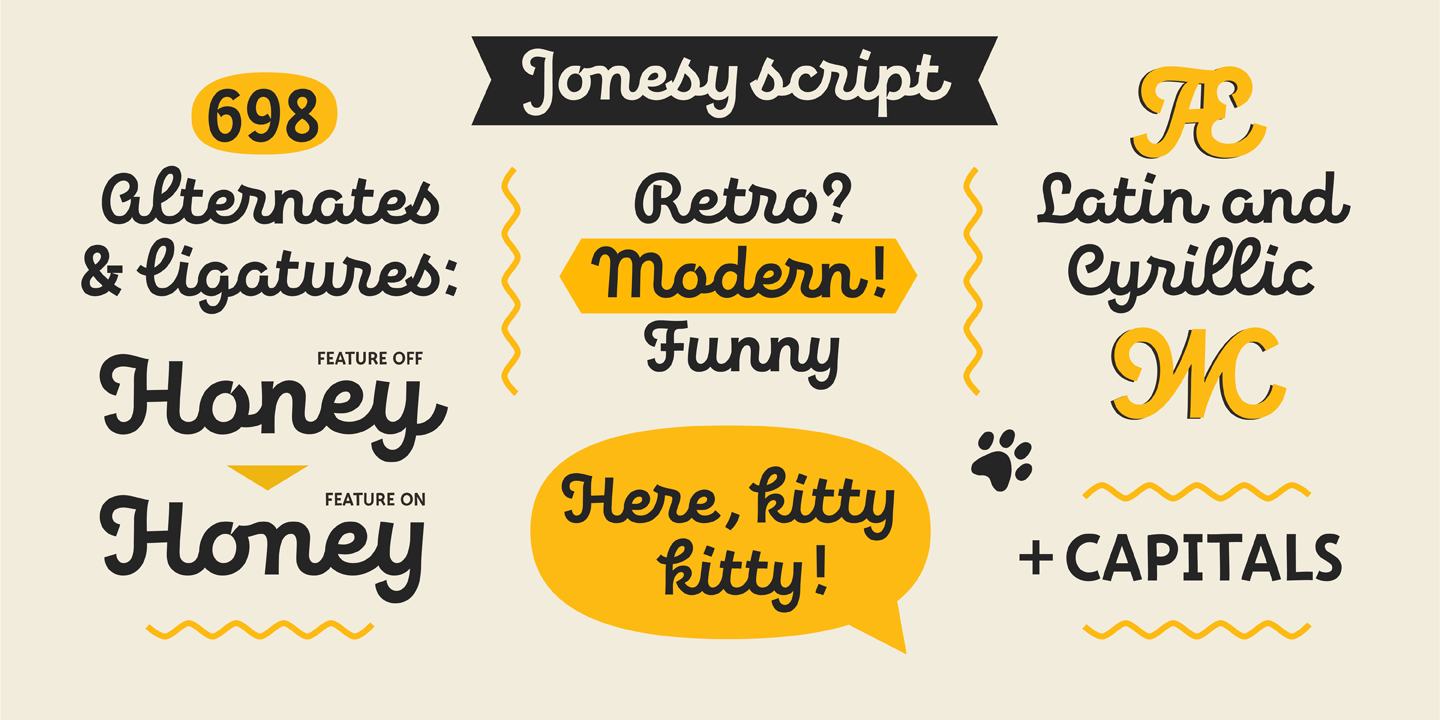 Jonesy Capitals Font preview