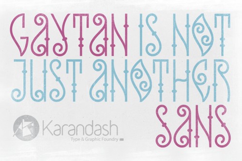 Ka Gaytan Sans Regular Font preview