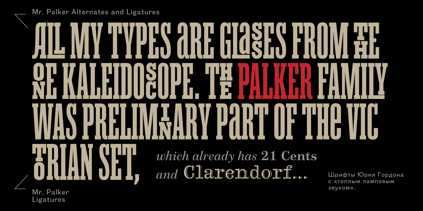 Mr Palker Extracondensed Bold Font preview