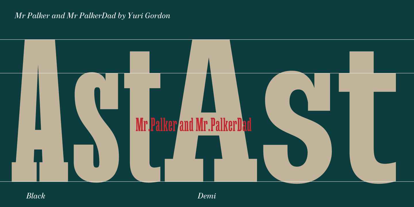 Mr Palker Dad Condensed Thin Font preview