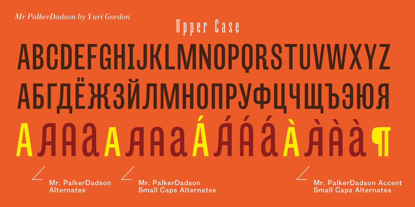 Mr Palker Dadson Condensed Thin Font preview