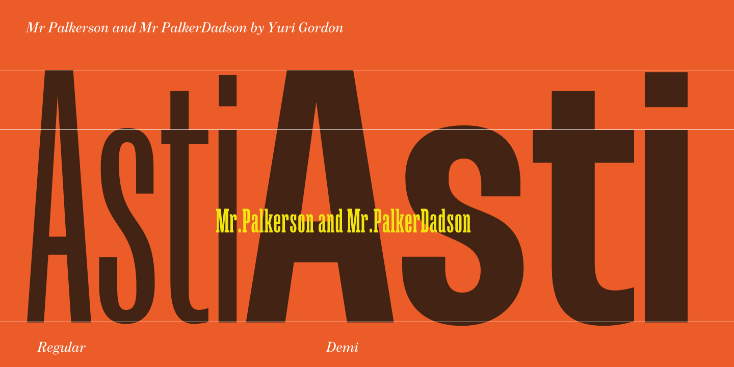 Mr Palker Dadson Condensed Regular Font preview