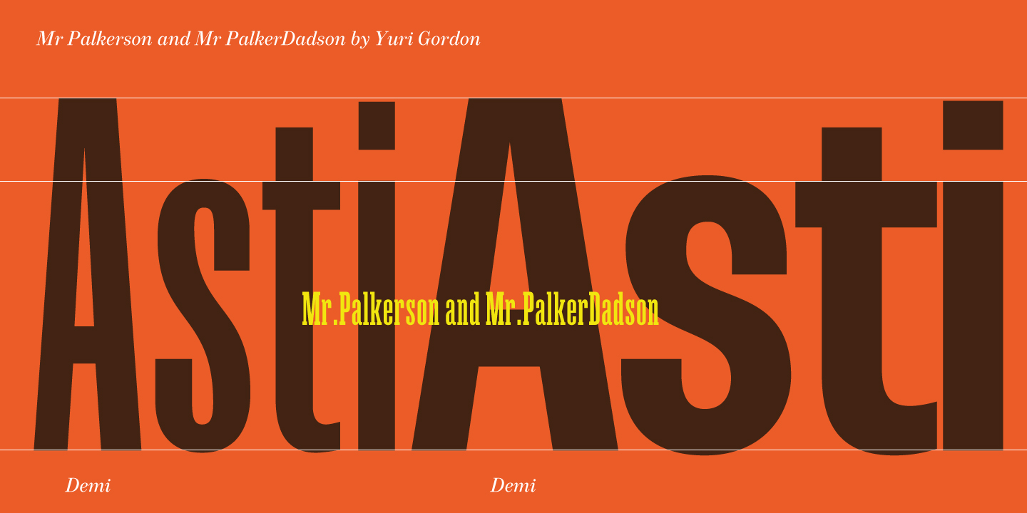 Mr Palker Dadson Condensed Bold Font preview