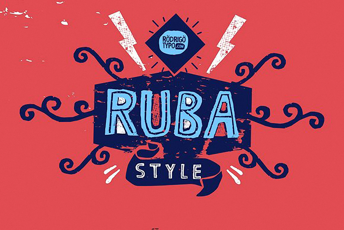 RUBA Style Font preview