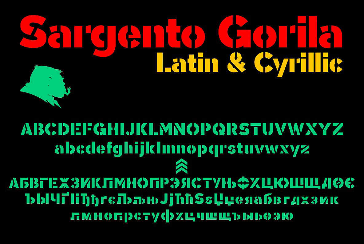 Sargento Gorila Italic Font preview
