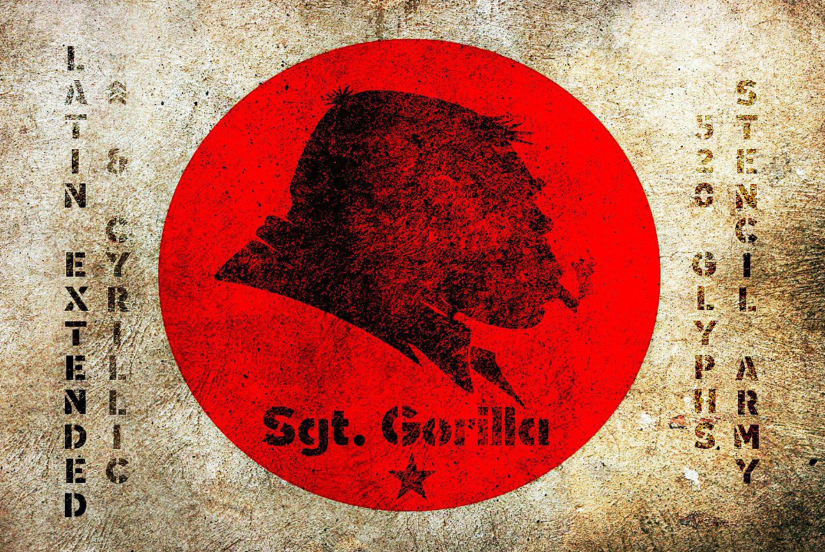 Sargento Gorila Regular Font preview