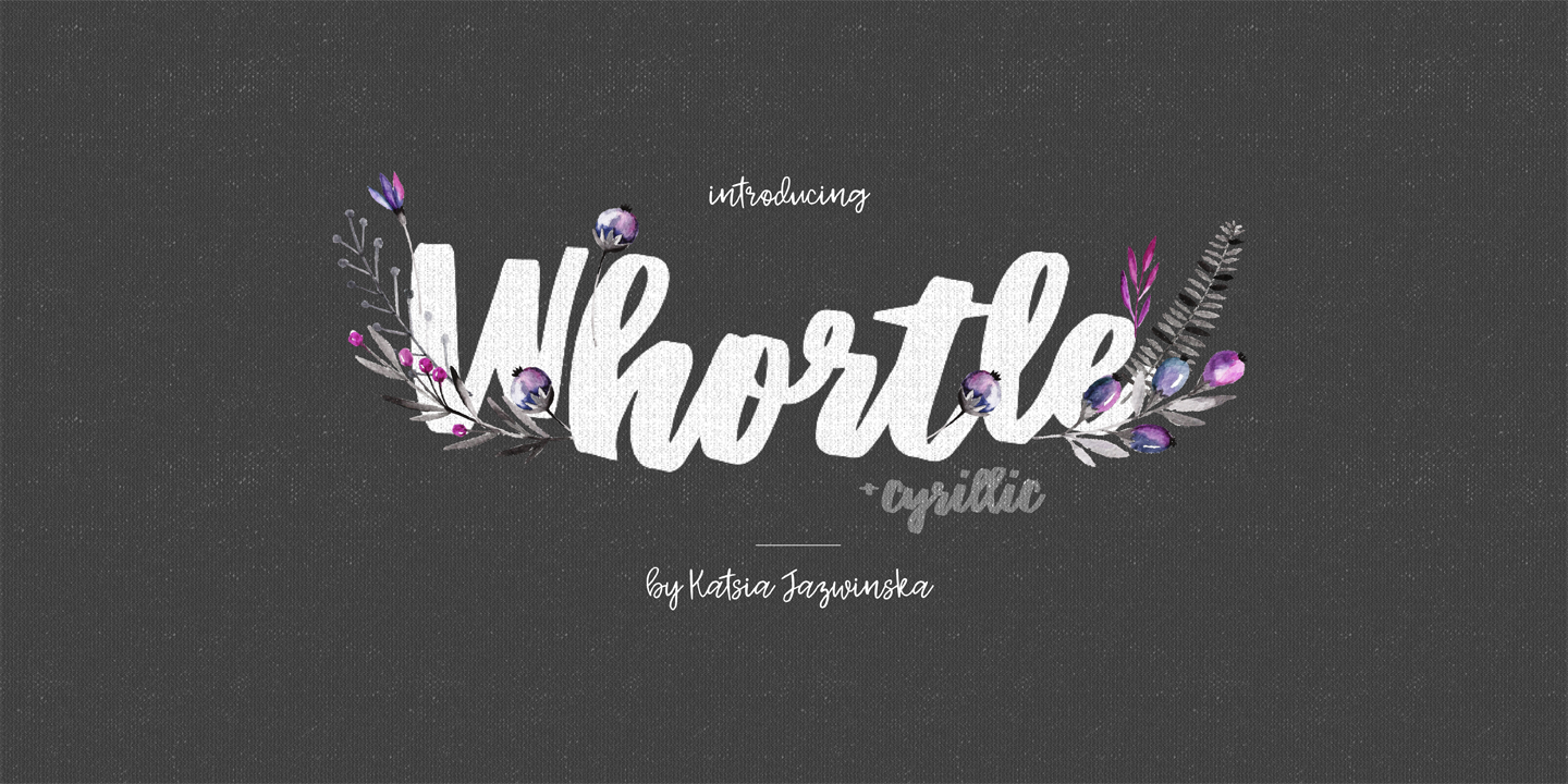 Whortle Font preview