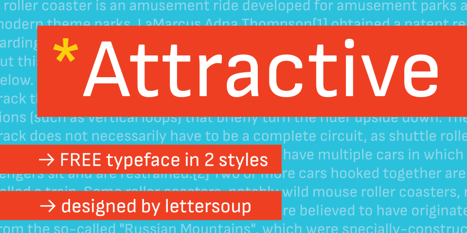 Attractive Font preview