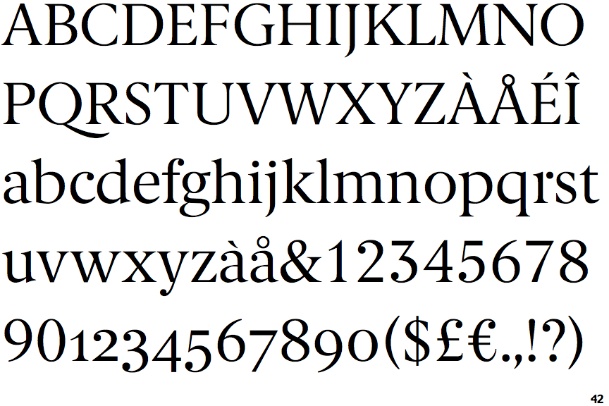 Berlingske Serif Font preview
