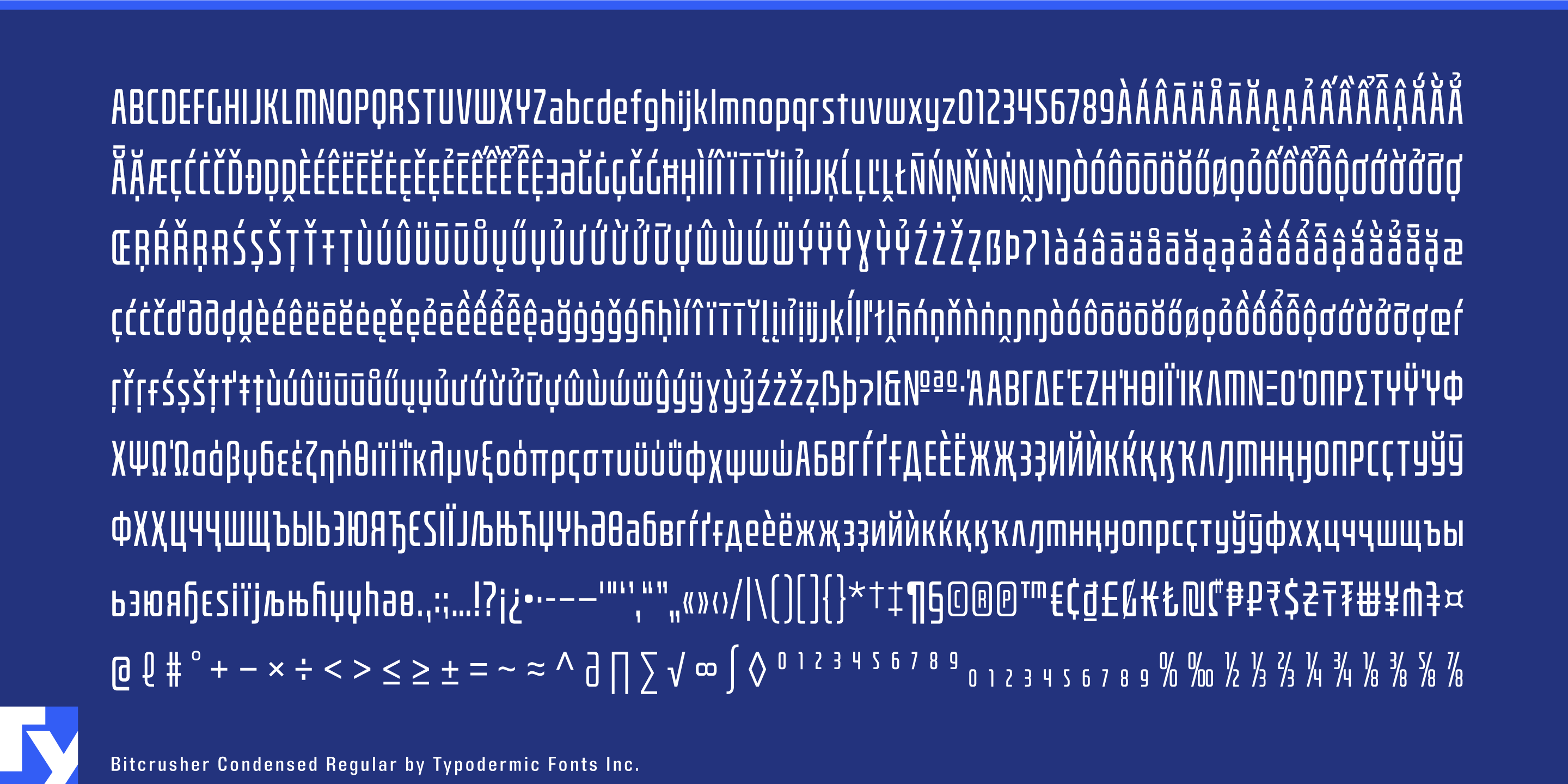 Bitcrusher Crushed Bold Font preview