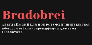 Bradobrei Font preview