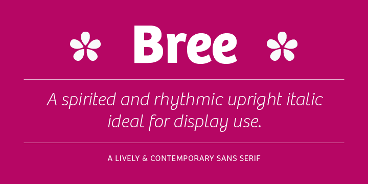 Bree Font preview