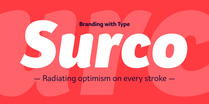 Bw Surco Font preview