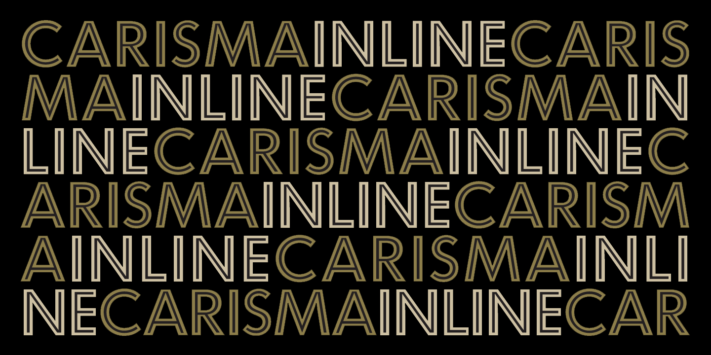 Carisma Gothic 400 Regular Oblique Font preview