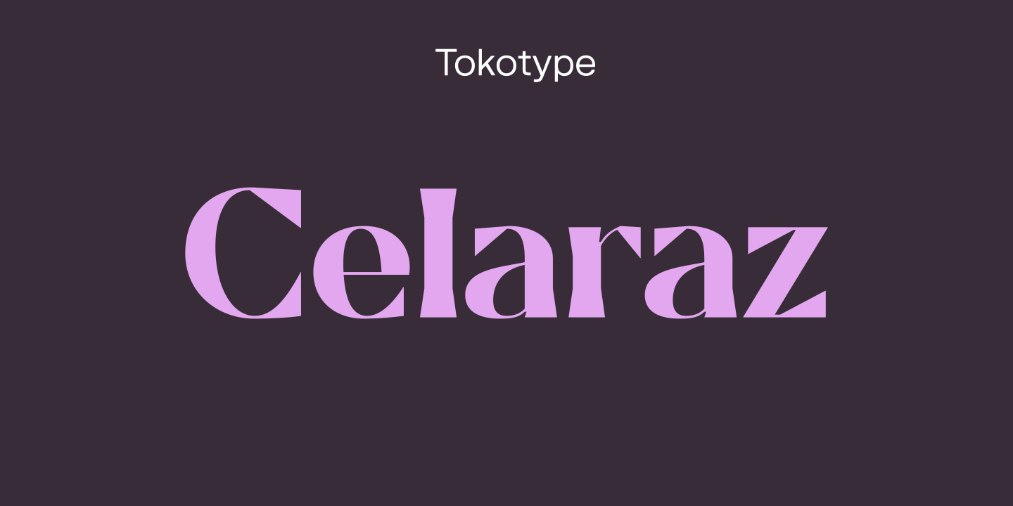 Celaraz Regular Font preview
