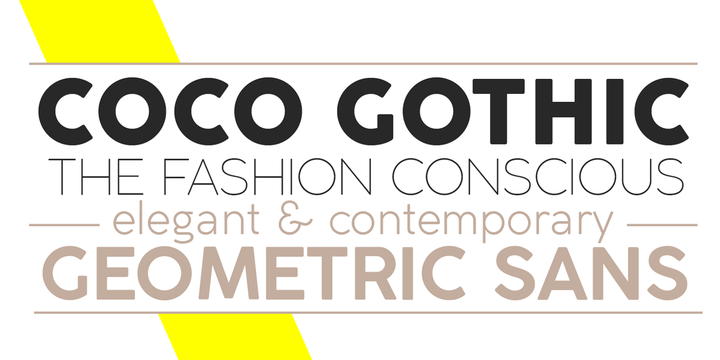 Coco Gothic Alternate Heavy Font preview
