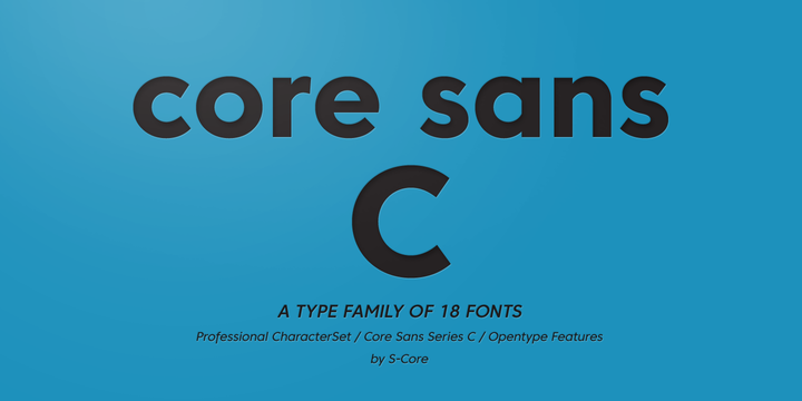 Core Sans C Font preview