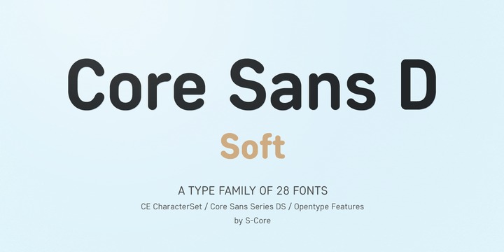 Core Sans DS 45 Medium Font preview